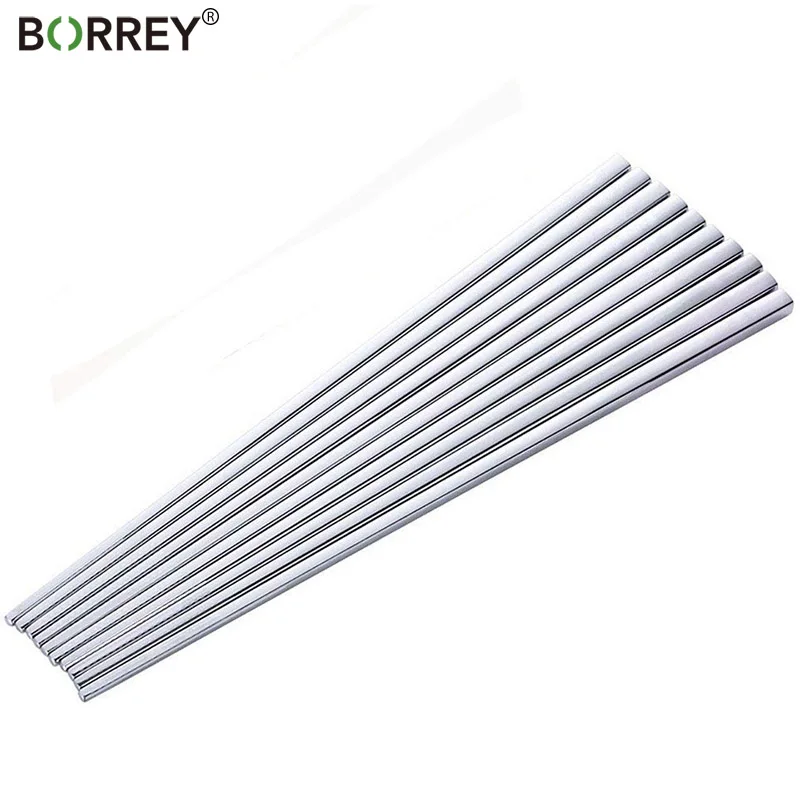BORREY Stainless Steel Chopsticks Set Chinese Square Long Metal Chopsticks Reusable Gold Chopsticks Sushi Chop Sticks Tableware
BORREY Stainless Steel Chopsticks Set Chinese Square Long Metal Chopsticks Reusable Gold Chopsticks Sushi Chop Sticks Tableware