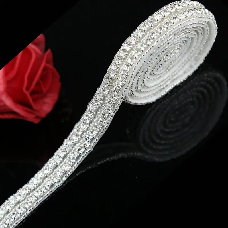 1 ярд зеркальная отделка стразами для свадебного пояса|crystal sash belt|trim beltcrystal wedding belt