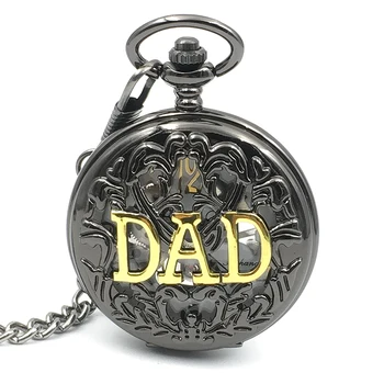 New Arrive Luxury Skeleton Steampunk Black Case DAD Hand Wind Pocket Watch Mechanical Movement Retro Watches Gift For Father 
New Arrive Luxury Skeleton Steampunk Black Case DAD Hand Wind Pocket Watch Mechanical Movement Retro Watches Gift For Father