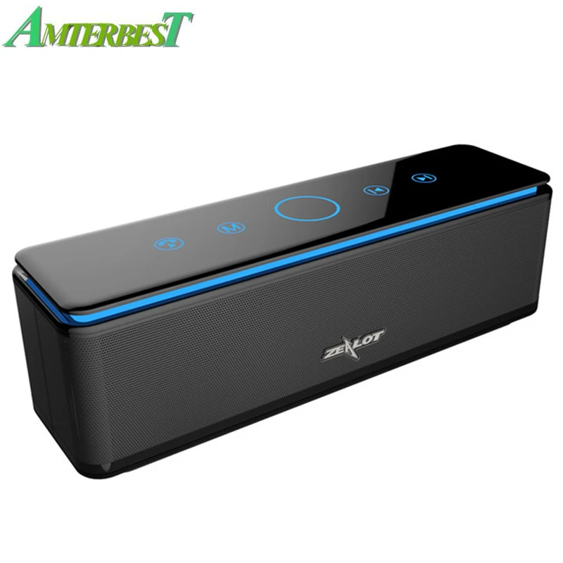 AMTERBEST S7 Portable Bluetooth Speaker Touch Control Wireless 4 Drivers Audio Home Theatre 3D Stereo System Computer Phones
AMTERBEST S7 Portable Bluetooth Speaker Touch Control Wireless 4 Drivers Audio Home Theatre 3D Stereo System Computer Phones