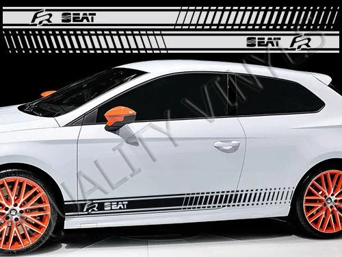 For 1Set/2pcs RS195 SEAT FR RACING STRIPES IBIZA LEON ATECA GRAPHIC DECAL STICKERS Car styling
For 1Set/2pcs RS195 SEAT FR RACING STRIPES IBIZA LEON ATECA GRAPHIC DECAL STICKERS Car styling