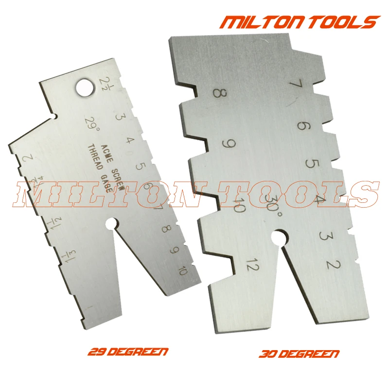 2 PIECES 29 DEGREE 30DEGREE ACME SCREW THREAD GAUGE GAGE TOOL GRINDING HIGH QUALITY | Инструменты