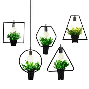 Black Ring Green Plant Hanging Lamps Retro Wind Creative Personality Chandelier Clothing Shop Cafe Restaurant Light E27
Black Ring Green Plant Hanging Lamps Retro Wind Creative Personality Chandelier Clothing Shop Cafe Restaurant Light E27