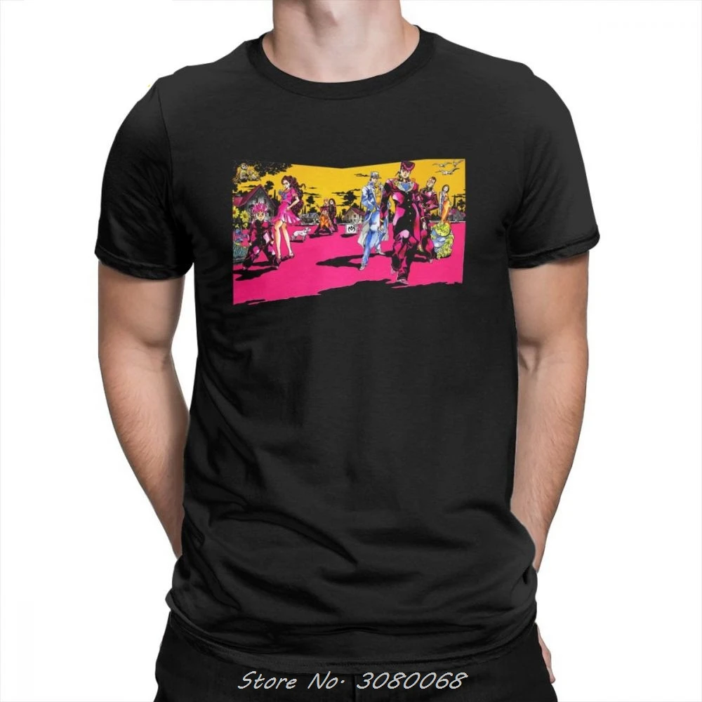 Jojos Bizarre Adventure Cotton T-shirt New Short Sleeve Men's O-Neck T-shirts Funky Tee Shirts Summer Shirt Streetwear
Jojos Bizarre Adventure Cotton T-shirt New Short Sleeve Men's O-Neck T-shirts Funky Tee Shirts Summer Shirt Streetwear