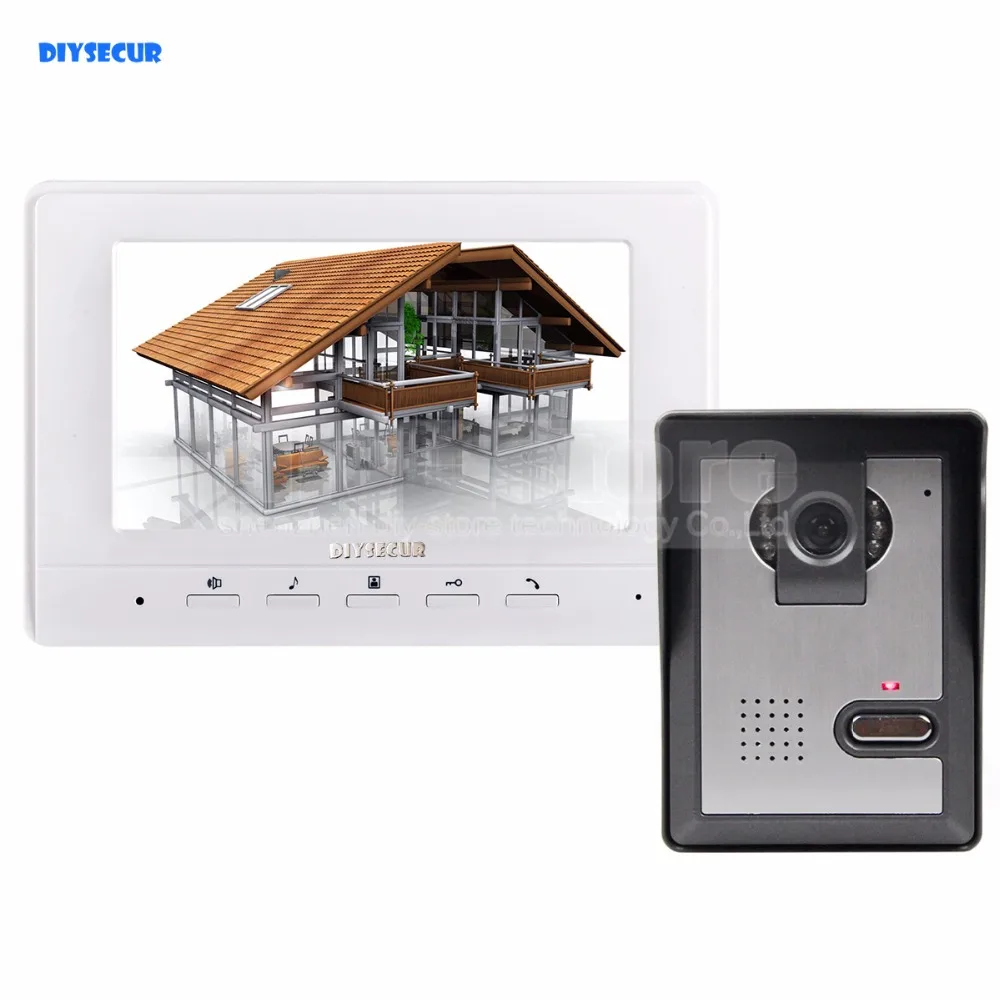 DIYSECUR 7inch Video Intercom Video Door Phone 1 Camera 1 Monitor for Home / Office Security System
DIYSECUR 7inch Video Intercom Video Door Phone 1 Camera 1 Monitor for Home / Office Security System