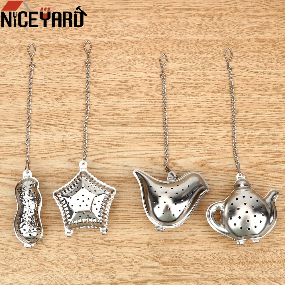 NICEYARD Tea Infuser Filter Stainless Steel Teapot Peanut / Bird / Teapot / Shell Tea Strainer Ball Metal Tea Bag Reusable
NICEYARD Tea Infuser Filter Stainless Steel Teapot Peanut / Bird / Teapot / Shell Tea Strainer Ball Metal Tea Bag Reusable