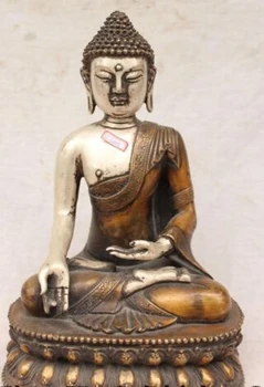 RHS0182 12" Chinese Tibet Silver Bronze Buddhism Shakyamuni Sakyamuni Buddha Seat Statue
RHS0182 12" Chinese Tibet Silver Bronze Buddhism Shakyamuni Sakyamuni Buddha Seat Statue