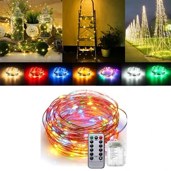 Led String Lights Battery Operated LED Lighting 8 Mode Led strip Copper Wire Waterproof Remote Control for Christmas holidays
Led String Lights Battery Operated LED Lighting 8 Mode Led strip Copper Wire Waterproof Remote Control for Christmas holidays