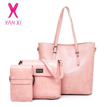 New 3-piece Set Fashion Brand Women Messenger Bags Soft PU Leather Handbags Crossbody Bag for Women Composite Bags
New 3-piece Set Fashion Brand Women Messenger Bags Soft PU Leather Handbags Crossbody Bag for Women Composite Bags