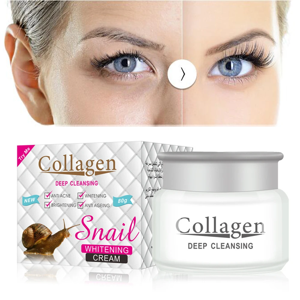Powerful Multi Effect Snail Essence Cream Collagen Eliminates wrinkles Remove Acne Scar Whitening Anti aging Face Care Day Cream
Powerful Multi Effect Snail Essence Cream Collagen Eliminates wrinkles Remove Acne Scar Whitening Anti aging Face Care Day Cream
