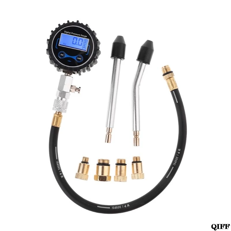 Digital Gas Engine Cylinder Compression Tester Tool Kit Car Motorcycle Pressure Gauge with Adapter
Digital Gas Engine Cylinder Compression Tester Tool Kit Car Motorcycle Pressure Gauge with Adapter