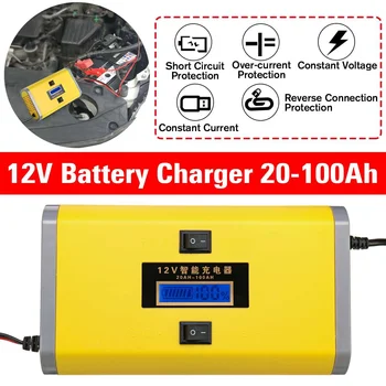 12V 8A Pulse Repair Charger Motorcycle Car Battery Charger with LCD Display For Car Motorcycle Lead Acid Battery Agm Gel Wet
12V 8A Pulse Repair Charger Motorcycle Car Battery Charger with LCD Display For Car Motorcycle Lead Acid Battery Agm Gel Wet
