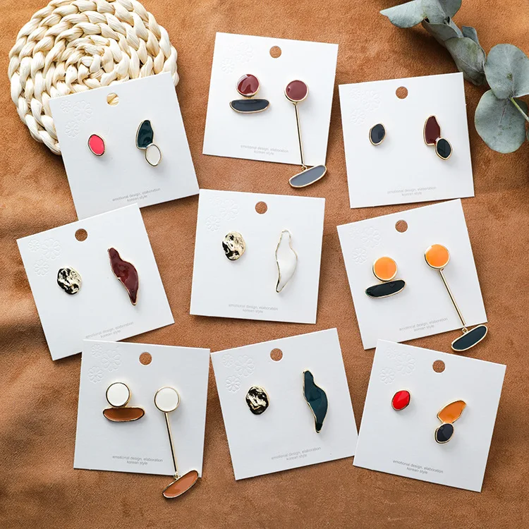 New Design Vintage Colorful Enamel Irregular Geometric Asymmetric Oval Round Long Stud Earrings for Women Girl Jewerly Gifts
New Design Vintage Colorful Enamel Irregular Geometric Asymmetric Oval Round Long Stud Earrings for Women Girl Jewerly Gifts