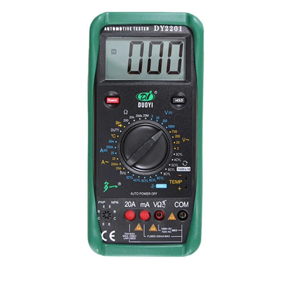 

DUOYI DY2201 Digital Multimeter, Automotive Maintenance, Mechanical Protection Multimeter, The Measured Temperature.