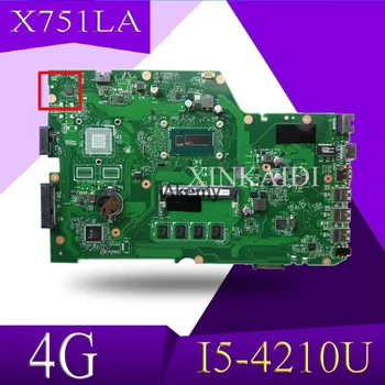 XinKaidi X751LA Laptop motherboard for ASUS X751LA X751LAB X751LD X751L X751 Test original mainboard 4G RAM I5-4210U
XinKaidi X751LA Laptop motherboard for ASUS X751LA X751LAB X751LD X751L X751 Test original mainboard 4G RAM I5-4210U