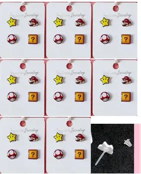 New 10 pairs cartoon Super Mario cute Fashion Cartoon Stud Earring Cute Earrings For Women girl party gifts
New 10 pairs cartoon Super Mario cute Fashion Cartoon Stud Earring Cute Earrings For Women girl party gifts