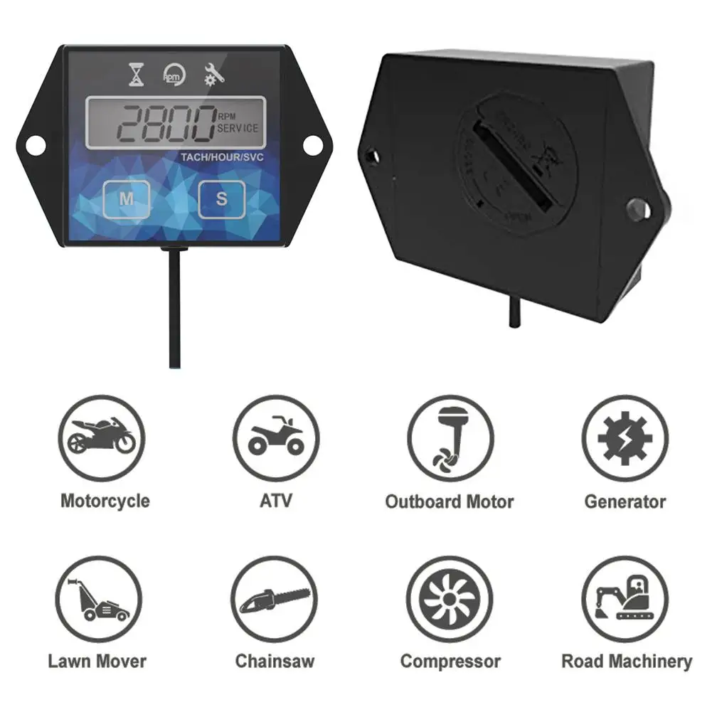 Digital Display Device For Motorcycle Speed Timer ATV Speed Reset Motorboat Engine Electronic Tachometer Hour Meter
Digital Display Device For Motorcycle Speed Timer ATV Speed Reset Motorboat Engine Electronic Tachometer Hour Meter