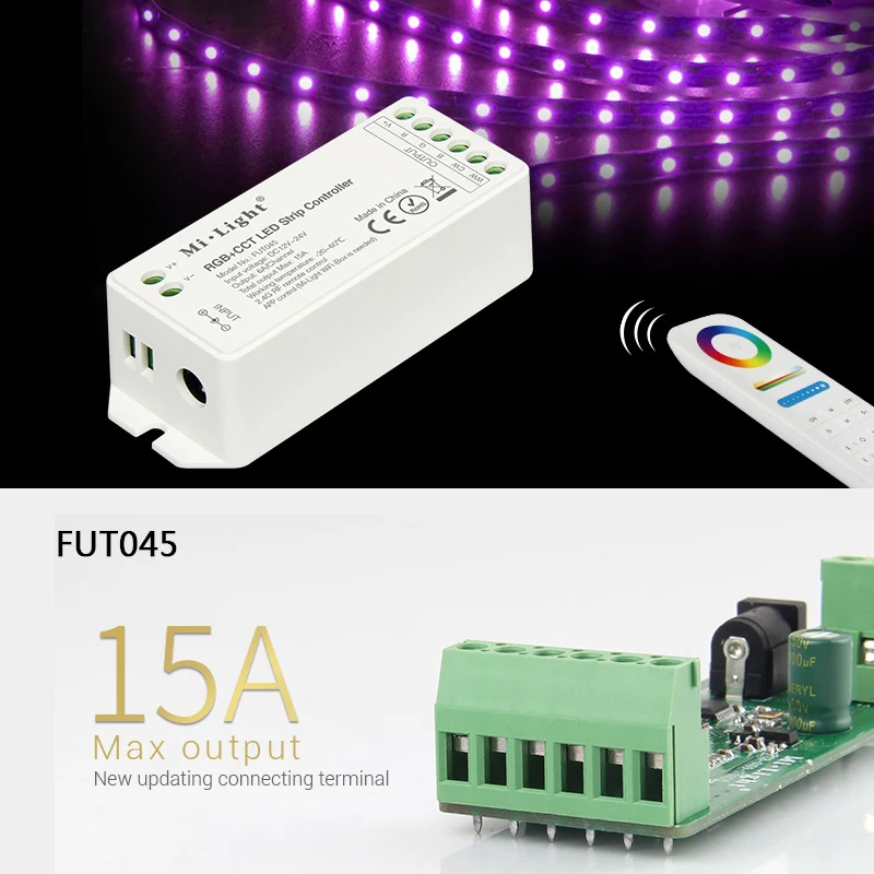 Контроллер светодиодной ленты RGB/RGBW/RGB + CCT постоянный ток 12 В ~ 24 2 4 ГГц