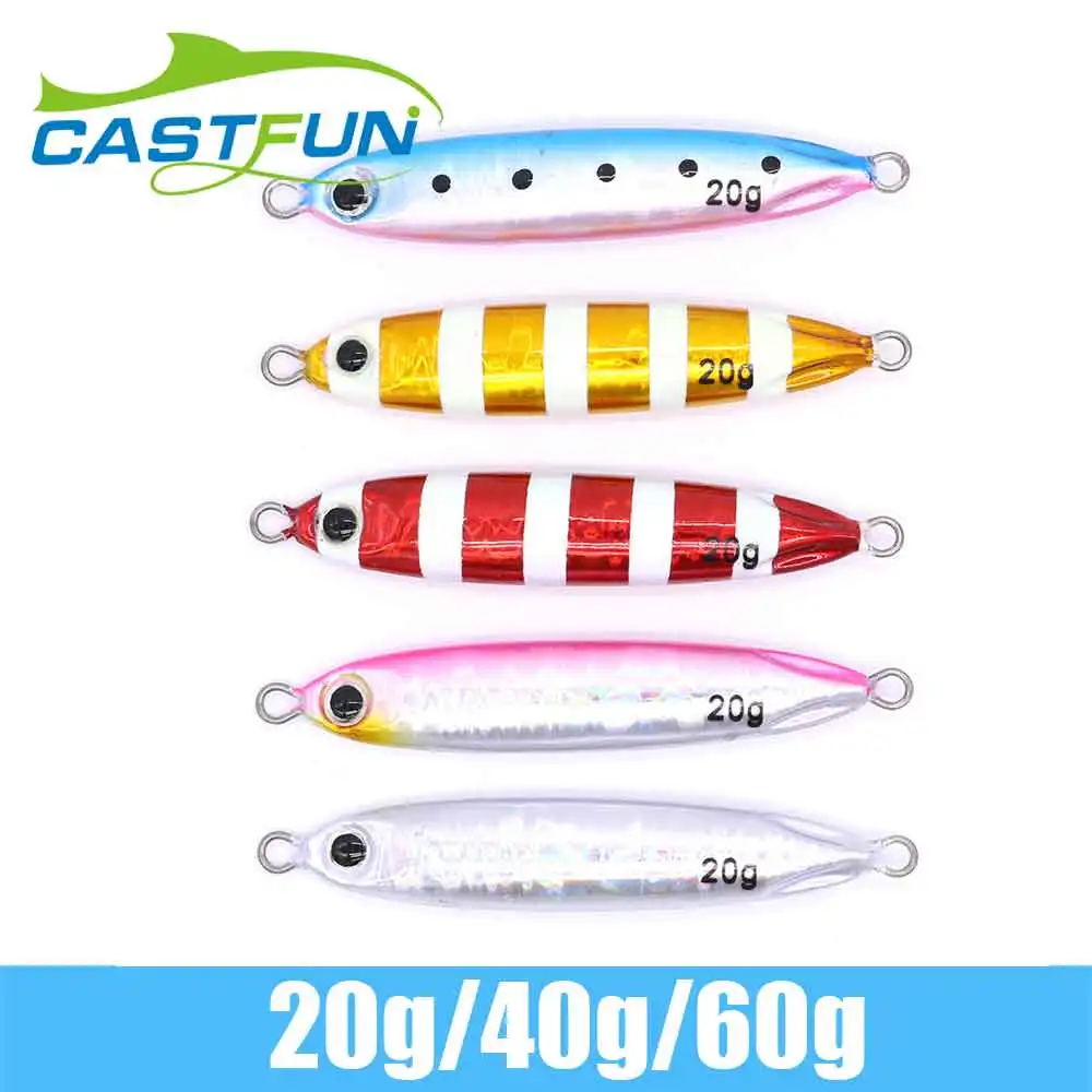 CASTFUN Slow Blatt Cast Slim Jigging Lure Artificial Bait Casting Jig Slow Jig Casting Lure For Saltwater 5pcs/lot 20g 40g 60g
CASTFUN Slow Blatt Cast Slim Jigging Lure Artificial Bait Casting Jig Slow Jig Casting Lure For Saltwater 5pcs/lot 20g 40g 60g