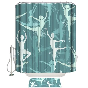 Ballet Dancer Bathroom Mat With Shower Curtain Shower Curtain Doormat Sets Waterproof Modern Women Rings Cute Shower Curtain Set
Ballet Dancer Bathroom Mat With Shower Curtain Shower Curtain Doormat Sets Waterproof Modern Women Rings Cute Shower Curtain Set