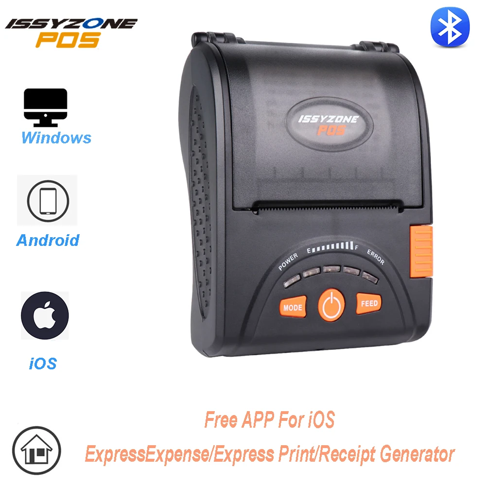 ISSYZONEPOS Thermal Receipt Printer 58mm Bluetooth Printer Connect 6 Android and 1 iOS Devices Print Photo/Logo Free APP For iOS
ISSYZONEPOS Thermal Receipt Printer 58mm Bluetooth Printer Connect 6 Android and 1 iOS Devices Print Photo/Logo Free APP For iOS