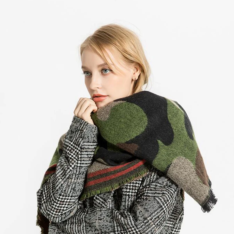 Camouflage Jacquard Women Scarf Luxury Brand Winter Blanket Scarf Classic Pashmina Infinity Big Shawls Warm Soft Chal Femme
Camouflage Jacquard Women Scarf Luxury Brand Winter Blanket Scarf Classic Pashmina Infinity Big Shawls Warm Soft Chal Femme