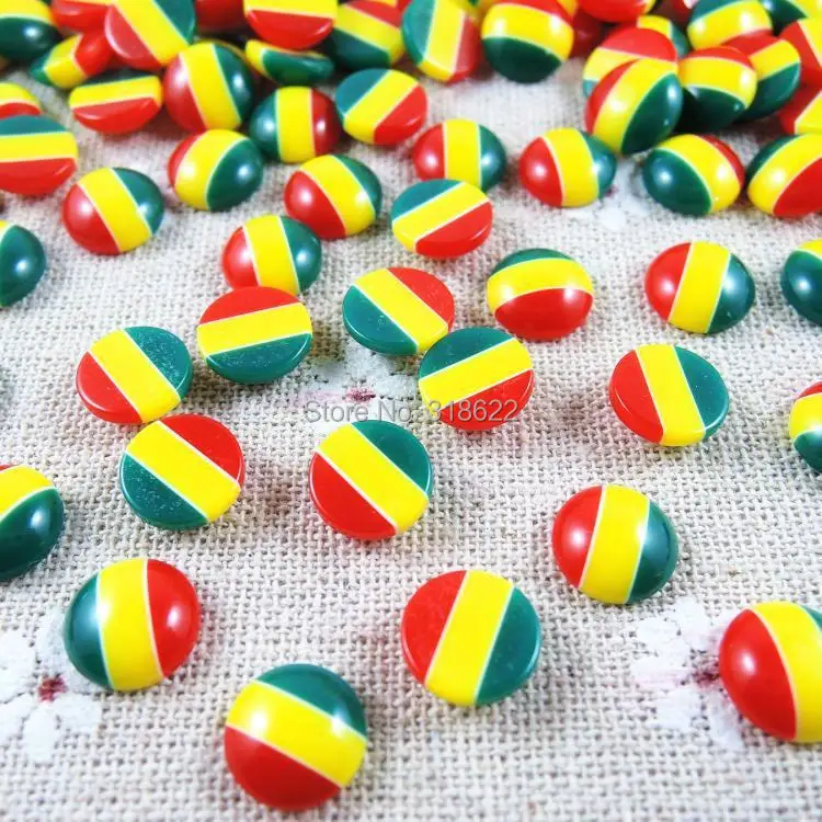 Hot Sales 10mm 200pcs Acrylic Half Beads Round Rasta Color DIY Resin Flat Back Jewelry Scrapbook Craft H-64
Hot Sales 10mm 200pcs Acrylic Half Beads Round Rasta Color DIY Resin Flat Back Jewelry Scrapbook Craft H-64
