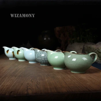1pcs Chinese Longquan Celadon Crackle Glaze Handmake Fair Mug 145ml Justice Cup Teapot Points of Tea ware Kung Fu Tea Set
1pcs Chinese Longquan Celadon Crackle Glaze Handmake Fair Mug 145ml Justice Cup Teapot Points of Tea ware Kung Fu Tea Set