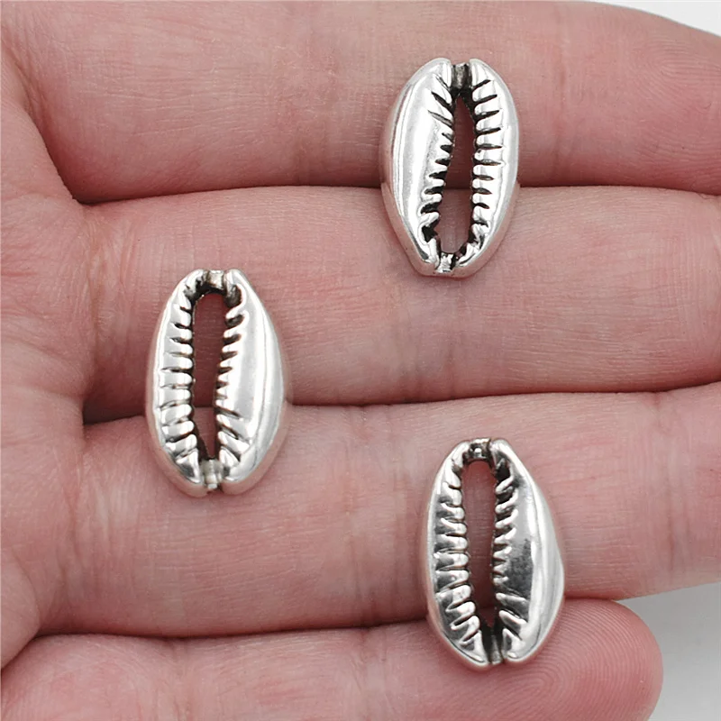 6pcs 19*12mm Bohemian Antique Silver Seashell Charms Shell Connector Beads for Bracelets Necklace Earrings Jewelry Making DIY
6pcs 19*12mm Bohemian Antique Silver Seashell Charms Shell Connector Beads for Bracelets Necklace Earrings Jewelry Making DIY