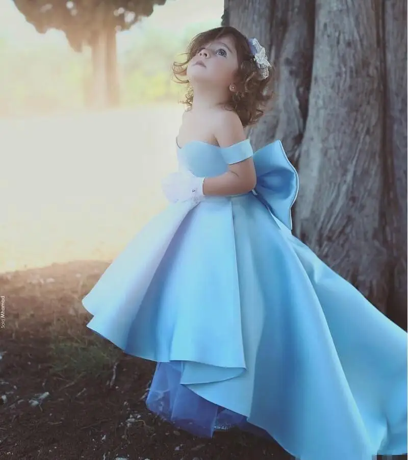Baby Blue Ball Gown Girl's Pageant Dresses 2019 Off the Shoulder Flower Girls Dresses Big Bow First Communion Dresses for Girls
Baby Blue Ball Gown Girl's Pageant Dresses 2019 Off the Shoulder Flower Girls Dresses Big Bow First Communion Dresses for Girls