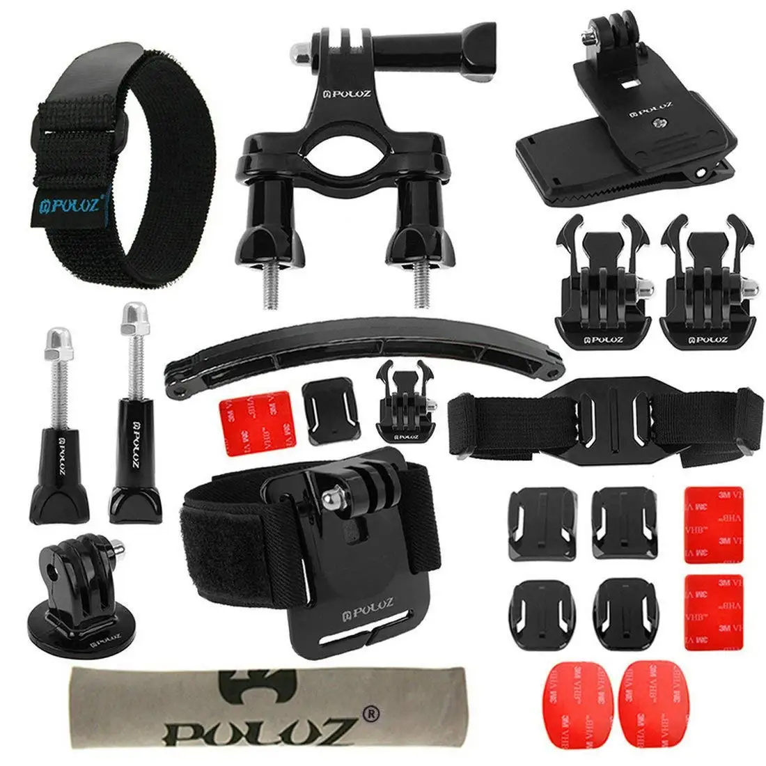 PULUZ 24 in 1 Accessories Combo Kit for GoPro Hero 6,5 Black, Hero Session,Hero 5,4,3,3+,Session,GoPro Fusion,AKASO,SJCAM,DBPO
PULUZ 24 in 1 Accessories Combo Kit for GoPro Hero 6,5 Black, Hero Session,Hero 5,4,3,3+,Session,GoPro Fusion,AKASO,SJCAM,DBPO