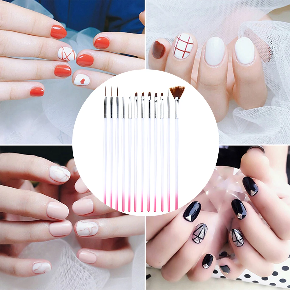 12Polish Painting Drawing Pen Manicure Nails Tips Tools New Kit For Gradient For Gel Nail Polish Painting Drawing
12Polish Painting Drawing Pen Manicure Nails Tips Tools New Kit For Gradient For Gel Nail Polish Painting Drawing