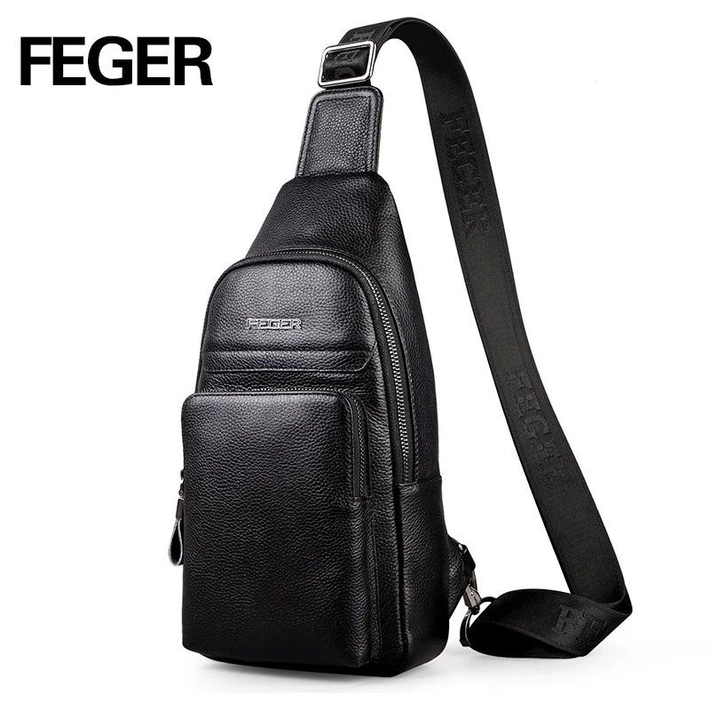 2018 FEGER fashion genuine leather sling bag men casual travel chest pack solid cowhide crossbody bag free shipping
2018 FEGER fashion genuine leather sling bag men casual travel chest pack solid cowhide crossbody bag free shipping