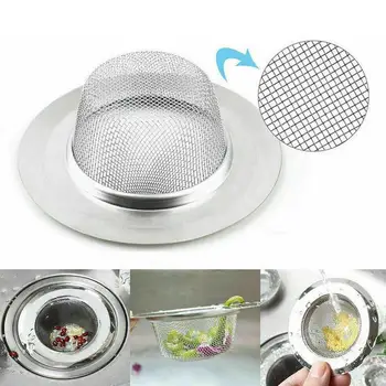 Stainless Steel Mesh Sink Strainer Drain Stopper Bath Hair Trap Stopper Drain Hole Trap Kitchen Bathroom Strainer
Stainless Steel Mesh Sink Strainer Drain Stopper Bath Hair Trap Stopper Drain Hole Trap Kitchen Bathroom Strainer