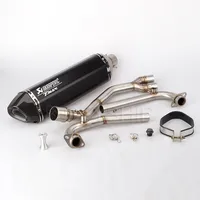 TMAX Motorcycle Carbon Fiber Akrapovic Exhaust Pipe And Link Pipe System For Yamaha TMAX 530 T MAX 530 2008 to 2017 2018 Slip-on image