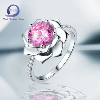 Merthus Water Lily S925 Sterling Silver Rings 2.85ct Pink Promise Engagement Ring for Women Size 6 7 8 9
Merthus Water Lily S925 Sterling Silver Rings 2.85ct Pink Promise Engagement Ring for Women Size 6 7 8 9