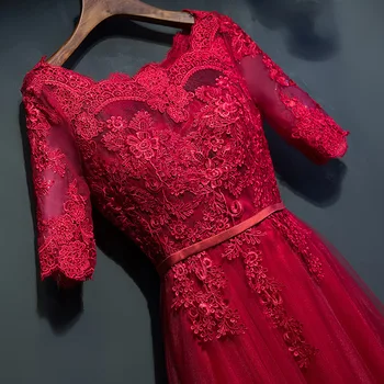 Wine dress Bride 2020New Spring and Summer Mid-long sleeve Wedding Fashion Banquet Evening Dress Long-style engagement 478
Wine dress Bride 2020New Spring and Summer Mid-long sleeve Wedding Fashion Banquet Evening Dress Long-style engagement 478