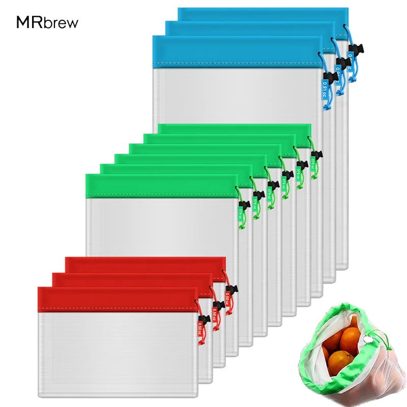 12Pcs Reusable Mesh Produce Bags Washable Bags for Grocery Shopping Storage Fruit Vegetable Toys Sundries Organizer Storage Bag
12Pcs Reusable Mesh Produce Bags Washable Bags for Grocery Shopping Storage Fruit Vegetable Toys Sundries Organizer Storage Bag