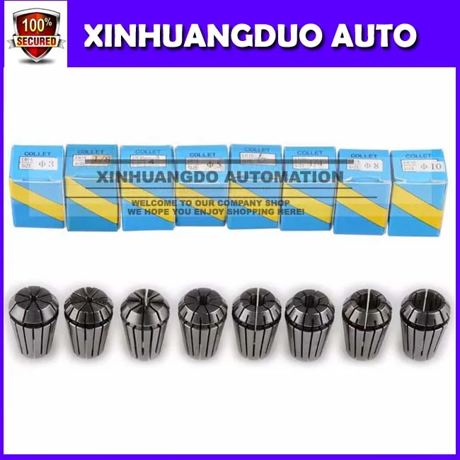 8Pcs/lot ER16 3-10mm Spring Collet Set For CNC Milling Machine Engraving Lathe Tool Spring Collet
8Pcs/lot ER16 3-10mm Spring Collet Set For CNC Milling Machine Engraving Lathe Tool Spring Collet