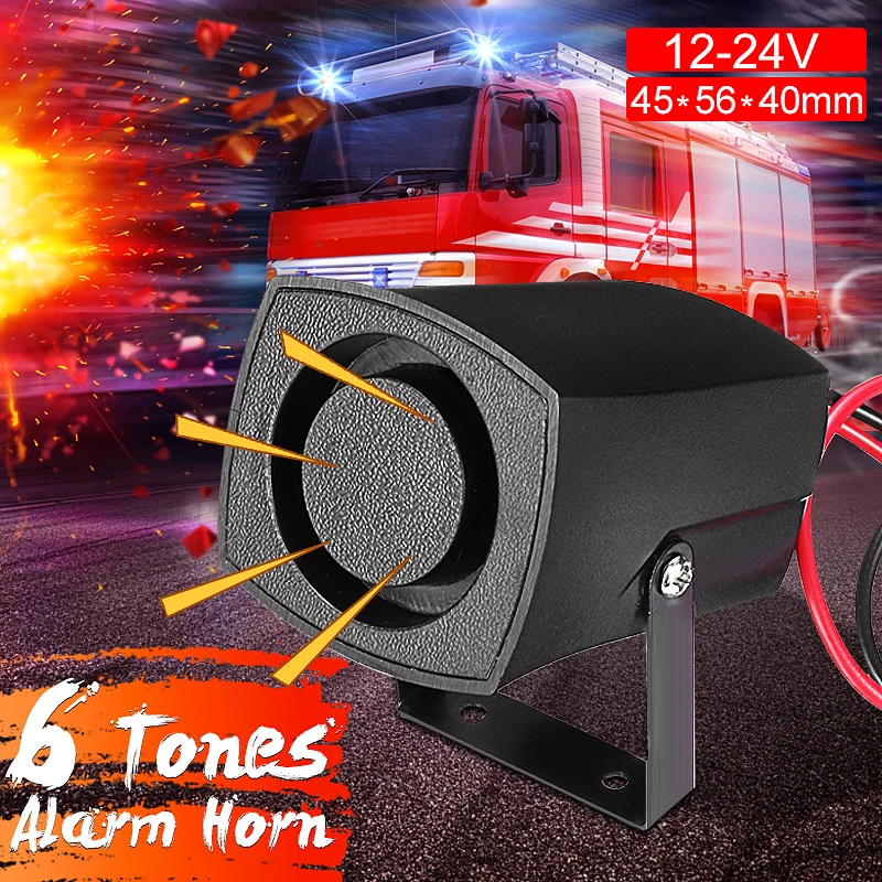 12-24V Car Policemen Fires Alarm Horn 6 Tones Warning Siren Beeper Buzzer Car Alarm Sound
12-24V Car Policemen Fires Alarm Horn 6 Tones Warning Siren Beeper Buzzer Car Alarm Sound