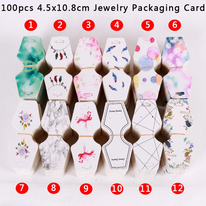 Free Shipping 100pcs 4.5x10.8cm Earring Necklace Hairpin Package Cards Colorful Ear Stud Card Jewelry Display Hang Tag Wholesale
Free Shipping 100pcs 4.5x10.8cm Earring Necklace Hairpin Package Cards Colorful Ear Stud Card Jewelry Display Hang Tag Wholesale
