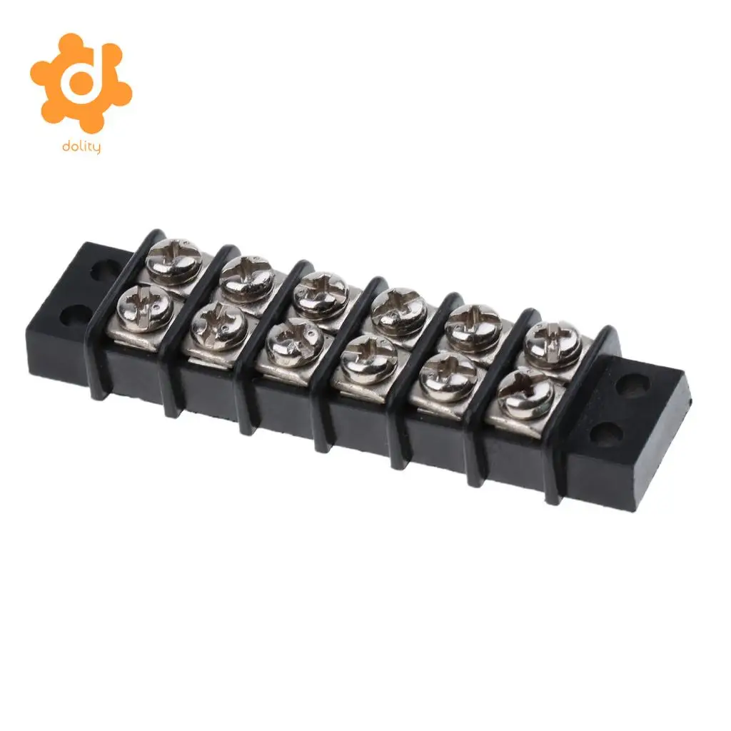 Baoblaze Marine Boat RV 12V 30A 6 Ways Screw Terminal Block Bus Bar Splits 1 In 6 Out