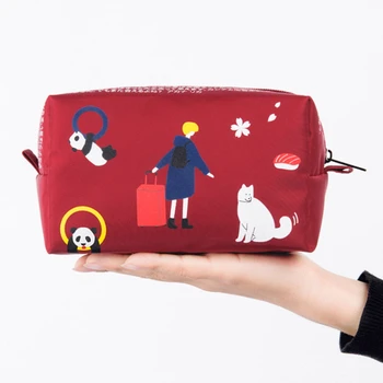 Nylon Zipper Pouch Waterproof Cosmetic Bag Creative Cartoon Illustration Convenient Lovely Multi-functional Lash Makeup Bag
Nylon Zipper Pouch Waterproof Cosmetic Bag Creative Cartoon Illustration Convenient Lovely Multi-functional Lash Makeup Bag