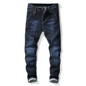 2019 European Style Famous Brand Mens Stretch Long Jeans luxury Men Straight Denim Trousers Zipper Slim Dark Blue Jeans For Men
2019 European Style Famous Brand Mens Stretch Long Jeans luxury Men Straight Denim Trousers Zipper Slim Dark Blue Jeans For Men