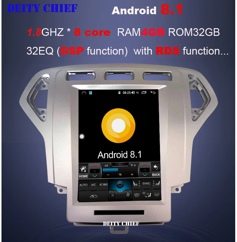4GB+64GB: 8cores Android 8.1 car GPS multimedia radio player for Ford Mondeo mk4 2007-2010 years navigation Vertical screen
4GB+64GB: 8cores Android 8.1 car GPS multimedia radio player for Ford Mondeo mk4 2007-2010 years navigation Vertical screen