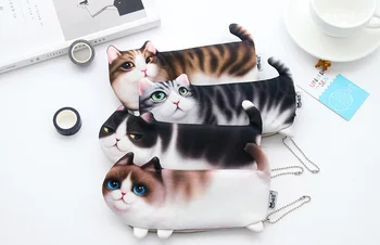 kawaii 3D Painting cat Pencil Case Zipper Pencil Bags writing case For Kids School Supplies Korean Stationery
kawaii 3D Painting cat Pencil Case Zipper Pencil Bags writing case For Kids School Supplies Korean Stationery