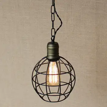 retro black metal wire round ball indoor industrial pendant lamp Vintage Edison Pendant Lights Droplight Lighting For Bar
retro black metal wire round ball indoor industrial pendant lamp Vintage Edison Pendant Lights Droplight Lighting For Bar