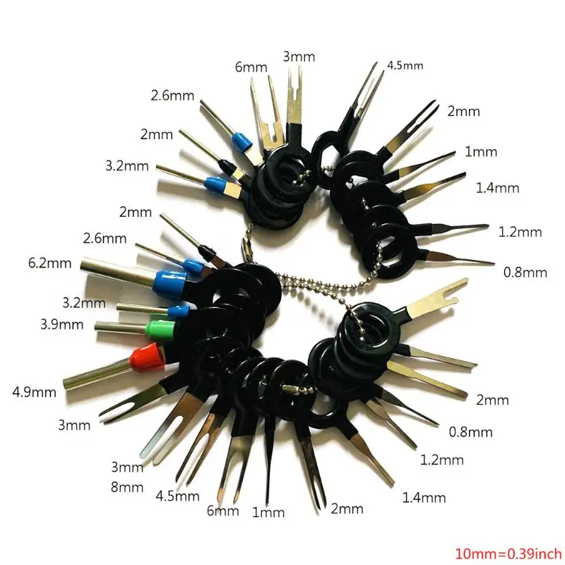 29Pcs Car Terminals Removal Key Tools Set Wire connector Pin Release Extractor Puller Car Accessories
29Pcs Car Terminals Removal Key Tools Set Wire connector Pin Release Extractor Puller Car Accessories