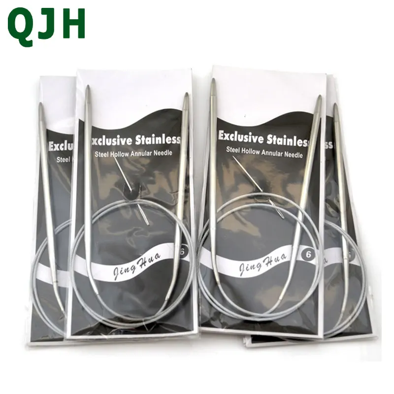 QJH 4pcs 5.0mm New circular knitting needles 80cm Durable Stainless Steel Circular Knitting Needles Crochet Knitting Tools #6
QJH 4pcs 5.0mm New circular knitting needles 80cm Durable Stainless Steel Circular Knitting Needles Crochet Knitting Tools #6