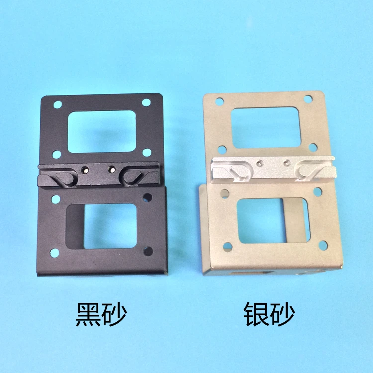 Металлическая X-каретка Prusa i3 для экструдера MK8 серебристая/черная рама из